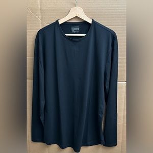 AO Long Sleeve Henley Curve-Hem Men’s XL
